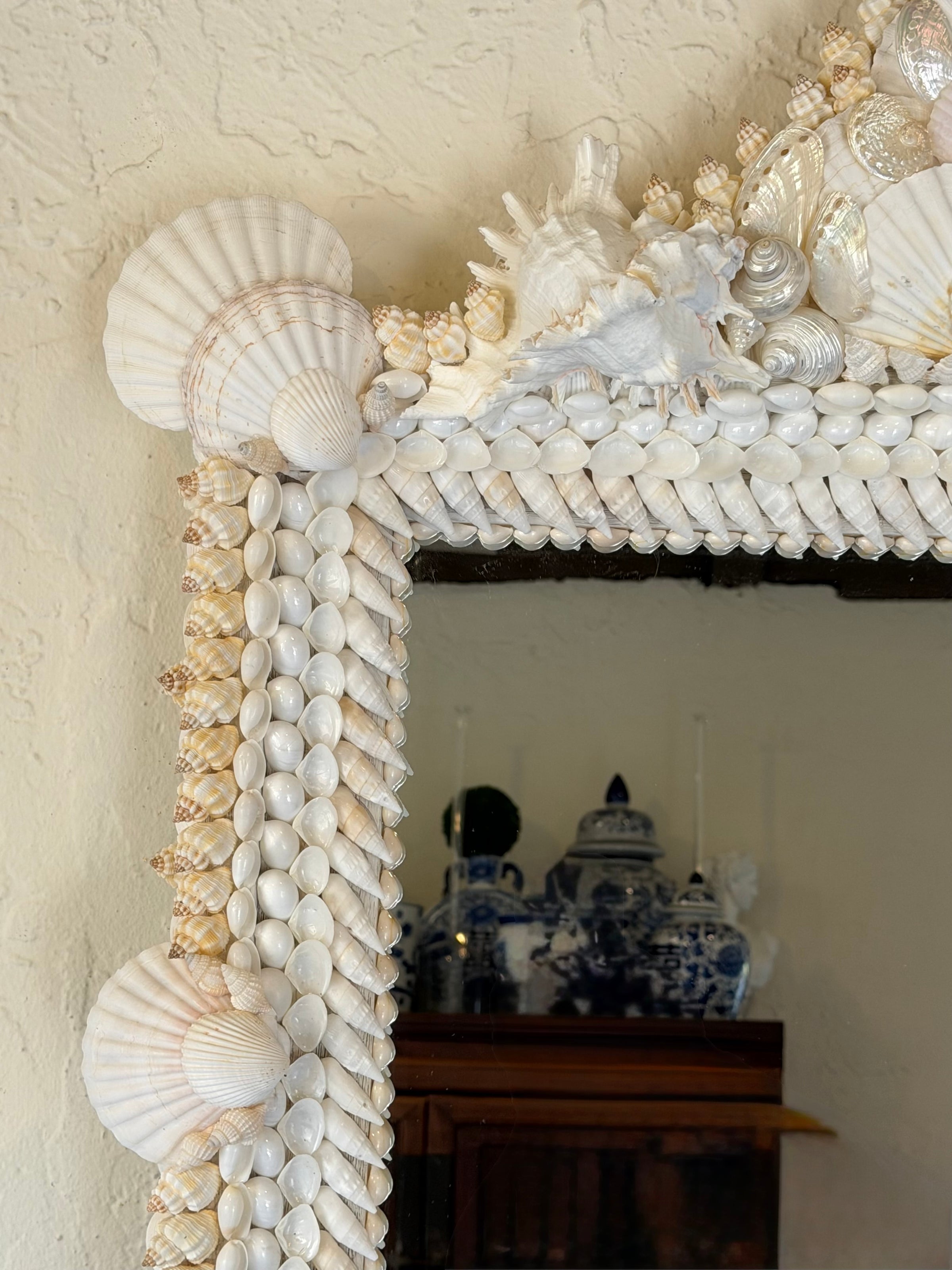 Grotto Style Shell Mirror