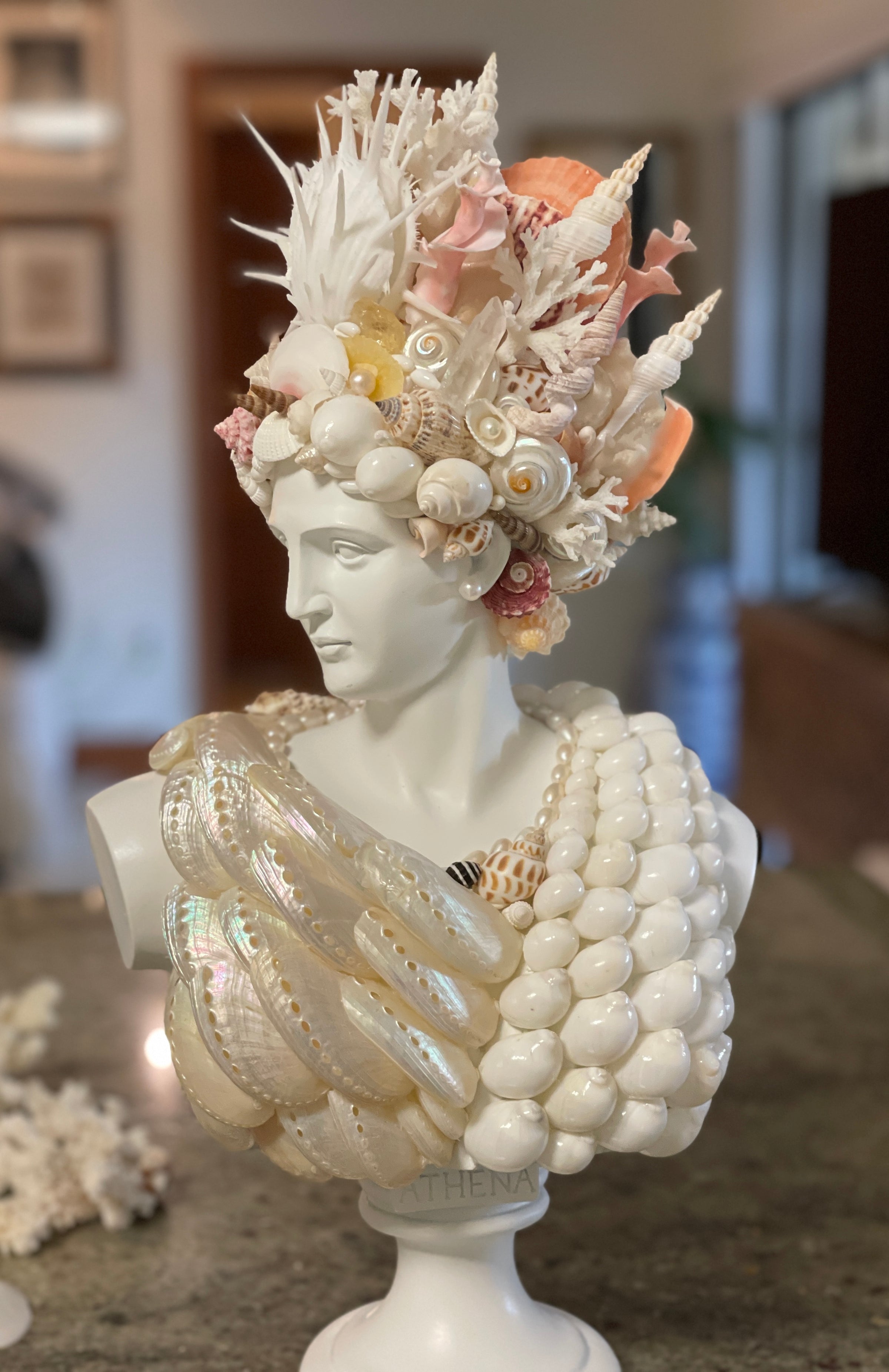 Athena Seashell Bust